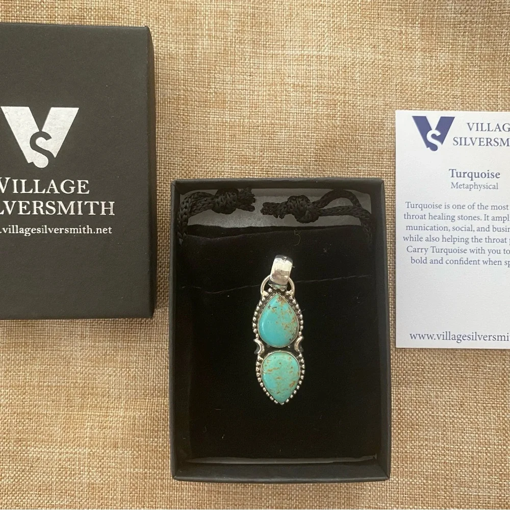 Turquoise Pendant Necklace - Picture 1 of 2